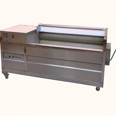 Amchine de limpeza automática de cenoura com rolo de escova